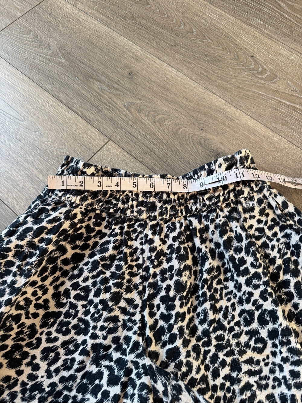 Anthropologie The Somerset Linen Cotton Blend Leopard Print Shorts Size XS - Picture 5 of 10